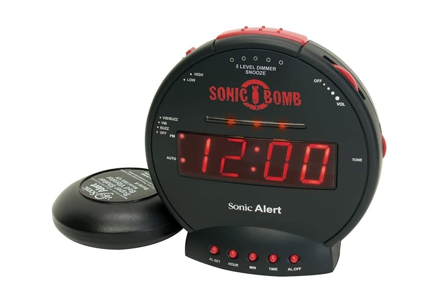 sonic alert sonic bomb alarm clock