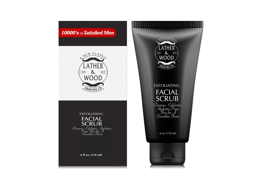 lather & wood's facial cleanser for men