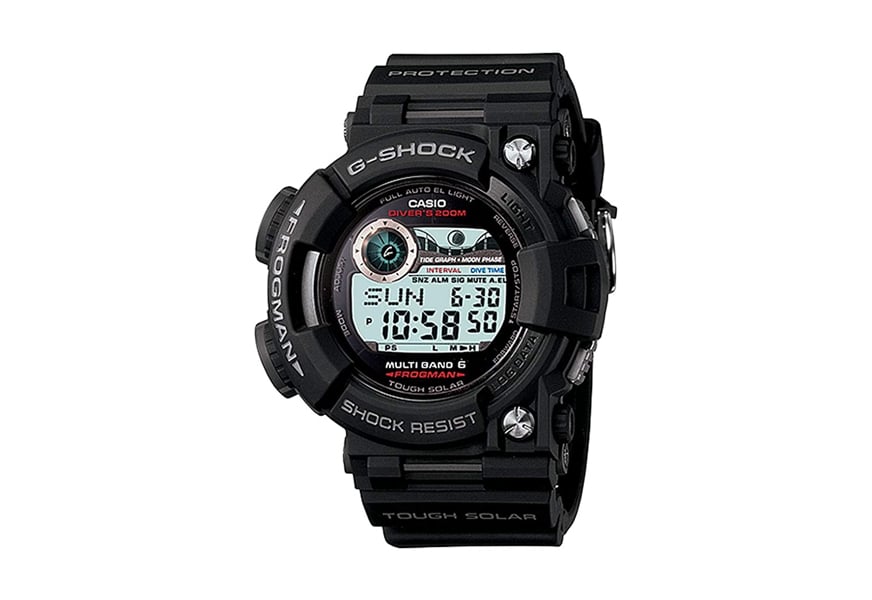 casio g-shock frogman solar quartz watch