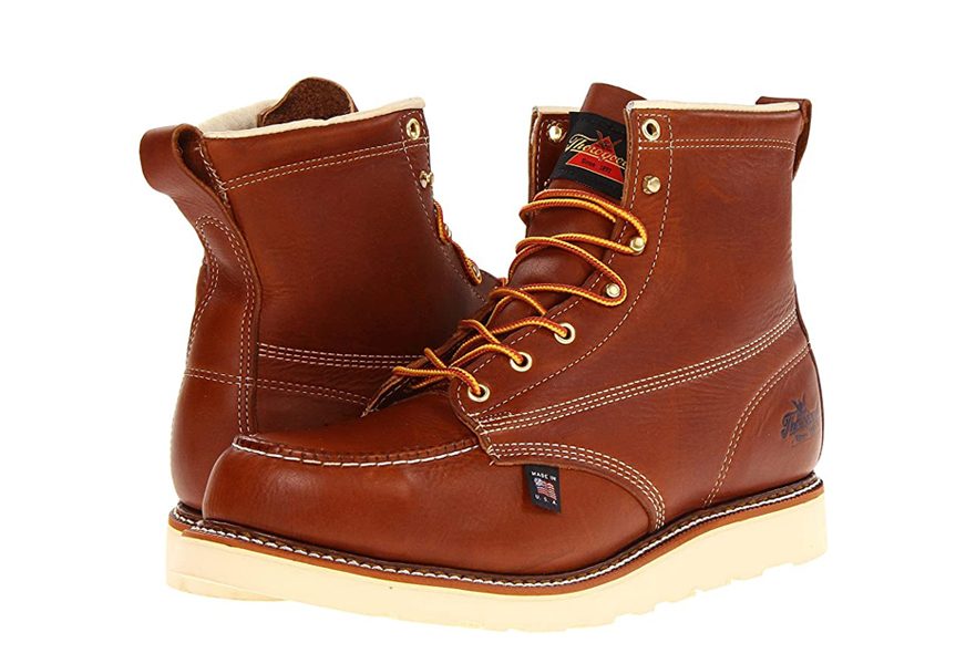 thorogood men's american heritage moc toe work boots