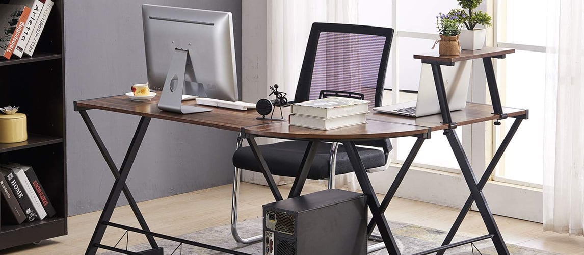 9 Best L Shaped Desks In 2020 Buying Guide Gear Hungry