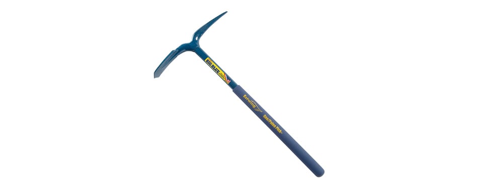 TABOR TOOLS J62A Pick Mattock, Strong Light-Weight Fiberglass Handle,  Garden Axe