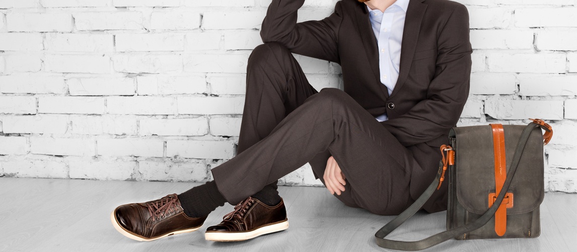 best sneakers to wear with a suit