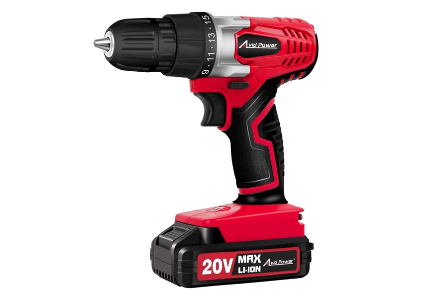 Avid Power 20V MAX Lithium Ion Cordless Drill, Power Drill Set