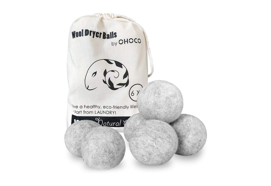 Snugpad Wool Dryer Balls Natural Fabric Softener 100% Organic (6-pack)