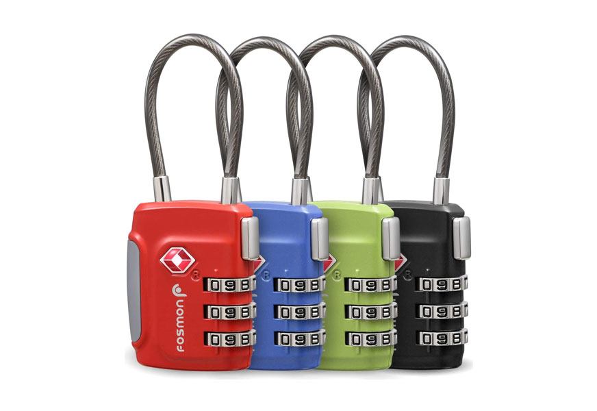 Forge Tsa Lock 4 Pack - Open Alert Indicator, Easy Read Dials, Alloy Body :  : Bags, Wallets and Luggage