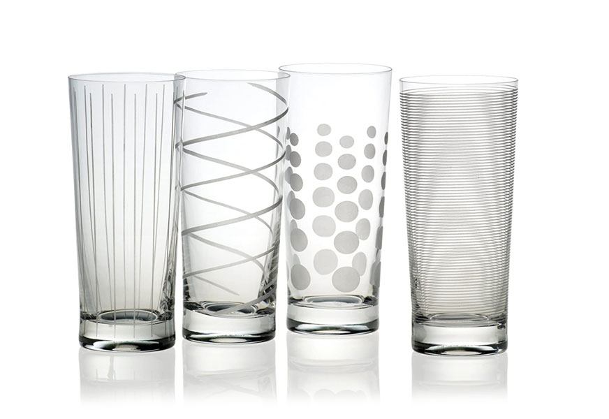 GoodGlassware Highball Glasses (Set of 4, 13.5 oz)