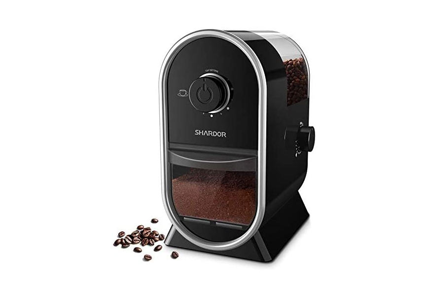 SHARDOR Coffee Grinder Electric Herb/Wet Grinder for Spices and Seeds with  2 Removable Stainless Steel Bowls, Silver