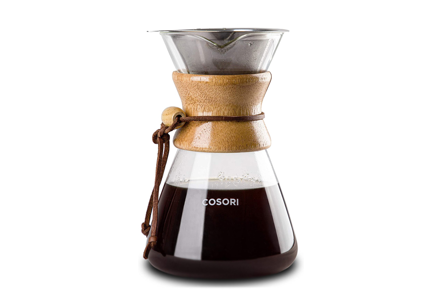  Bean Envy Pour Over Coffee Maker - 5 Cup Borosilicate