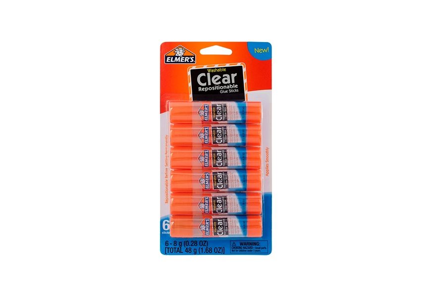 Colorations GLUSTICK Washable Premium Glue Stick (Pack of 50),White