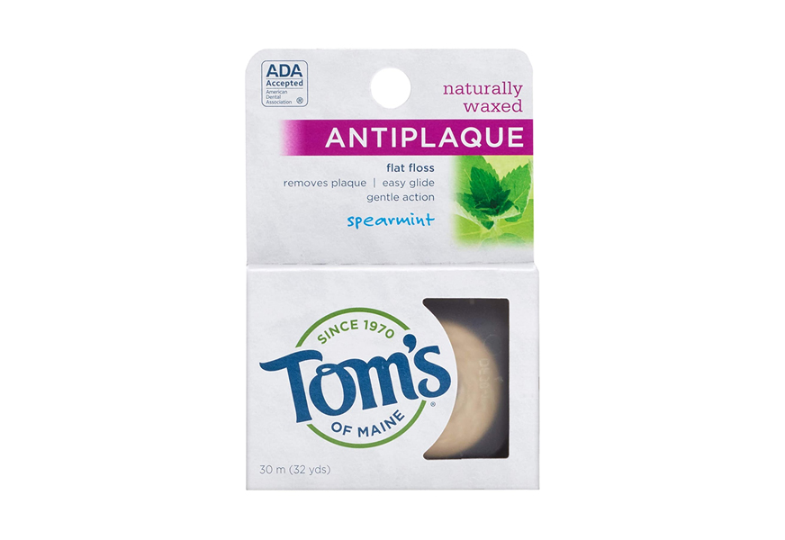 tom's of maine natural antiplaque flat floss