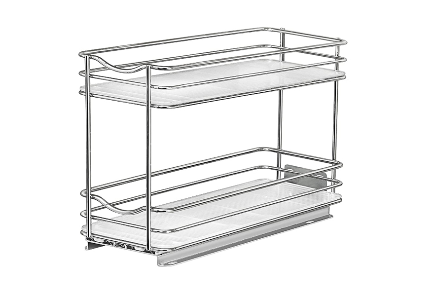 Talented Kitchen Spice Racks with 24 Glass Spice Jars & 2 Types of Printed  Spice Labels Complete Set: 2 Shelf Stainless Steel 3-Tier Racks, 24 Square