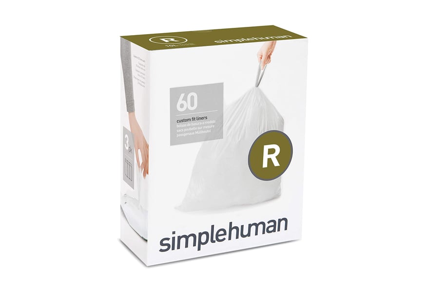 Lot Of 2 Simple Human Custom Fit Liners Trash Bags R 10L 2.6 Us