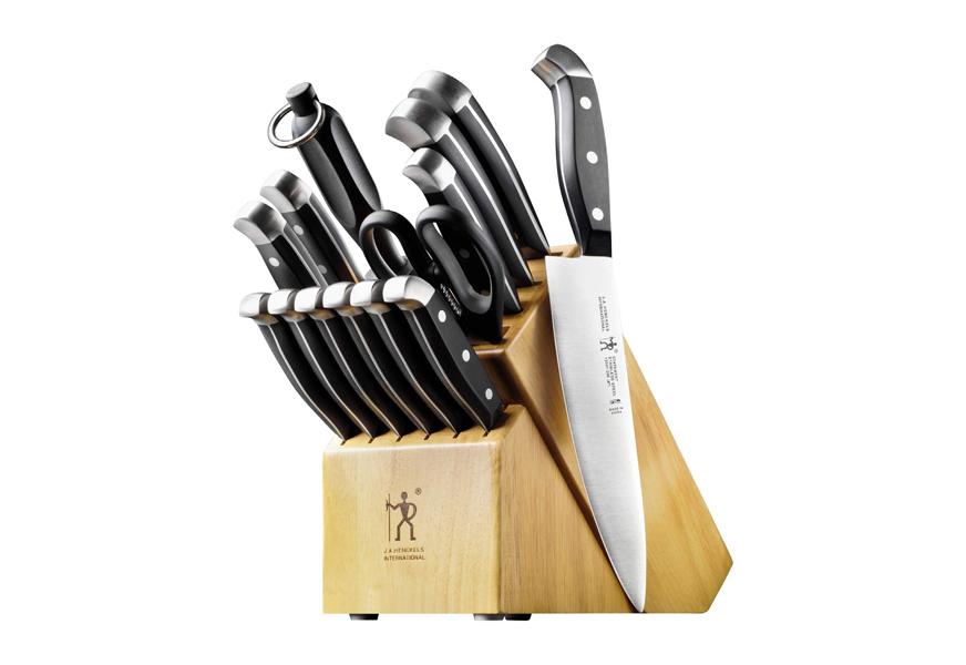DALSTRONG Knife Block Set - 18 Piece Colossal Knife Set - Gladiator Series  - High Carbon German Steel - Acacia Wood - ABS Handles Kitchen Knives 