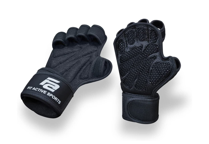 F6 New 2018 Evo 2 Weightlifting Gloves with Integrated Wrist Wrap