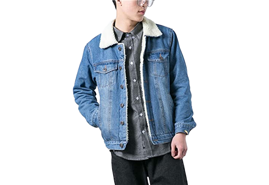 Lentta Denim Jacket Men's Fall Fashion Zip Up Hoodie Jean Jacket Button  Down Jeans Coat, Darkblue, X-Large : : Clothing, Shoes &  Accessories