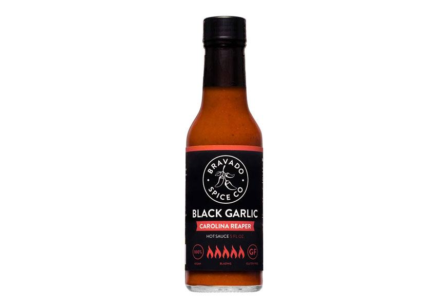 bravado spice black garlic carolina reaper hot sauce