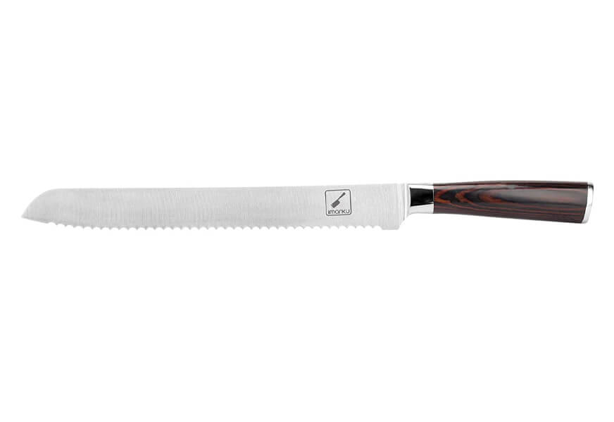 imarku 10-Inch Bread Serrated Knife, German Stainless with Ergonomic Handle