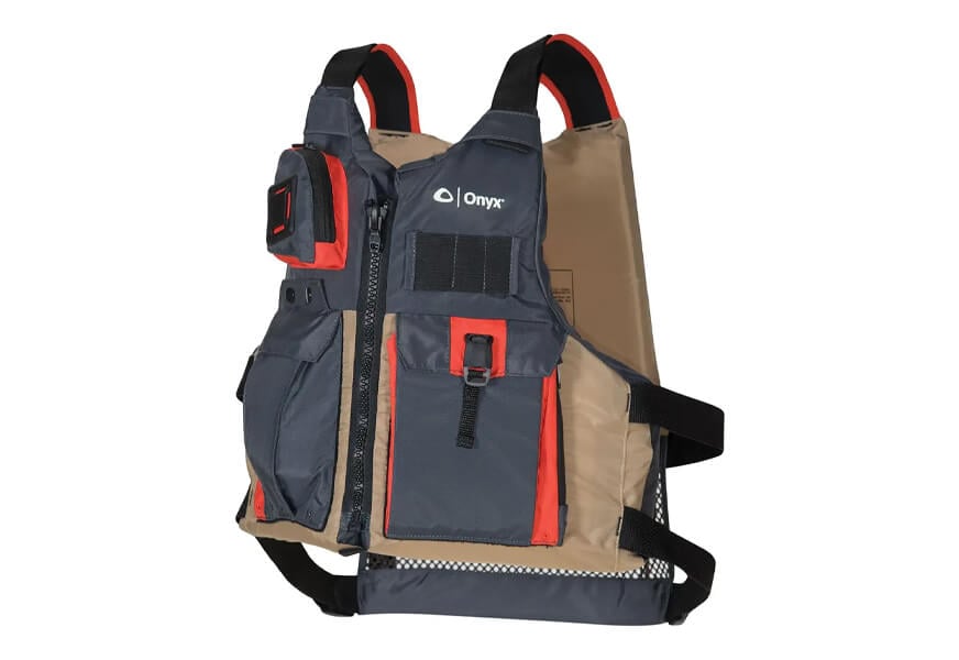 Kylebooker Fly Fishing life vest Kayak Fishing vest Pack Adjustable Fit  Universal And Oversize Kyak PFD Adjustable Size