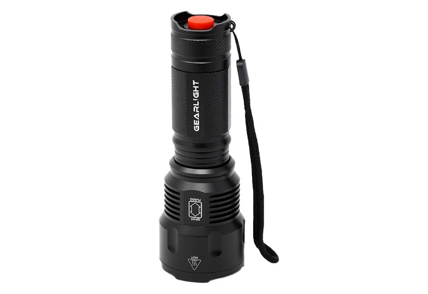 GearLight High-Powered LED Flashlight S1200 - Mid size, Zoomable, Water Resistant, Handheld Light - High Lumen Camping, Outdoor