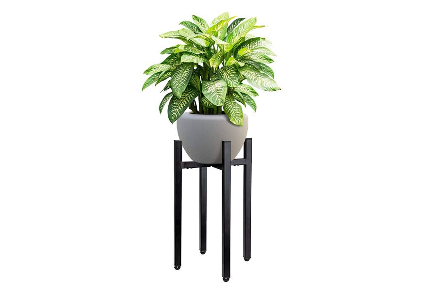 37.4 Tall Plant Stands Indoor, Plant Stand indoor Tall ,Plant Pedestal  stand,Black Metal Plant Stands Indoor, 2- Tier Modern Corner Plant Stand  Rack