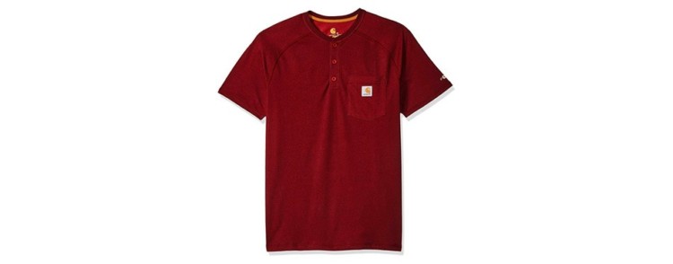 carhartt force short sleeve henley