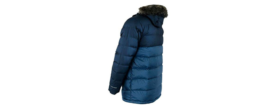 columbia men's northridge lodge 700 fill down hooded omni heat winter puffer jacket