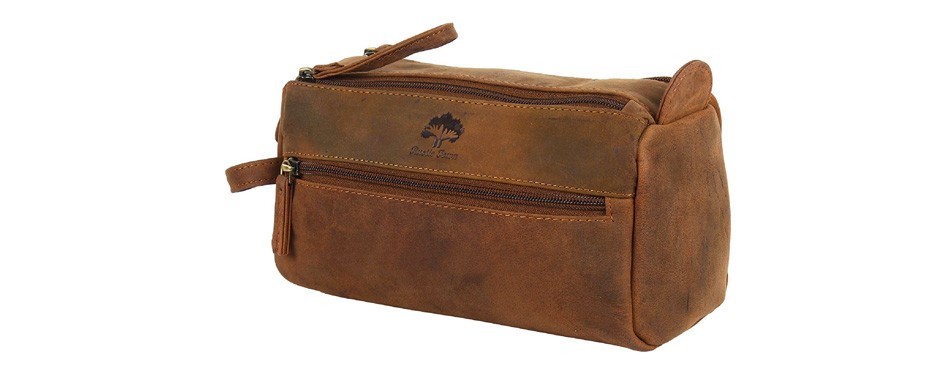 buffalo leather dopp kit