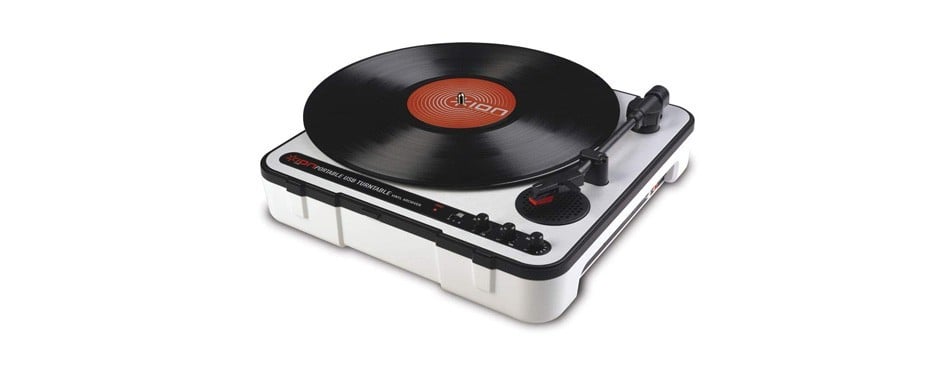 self-contained record player with usb port