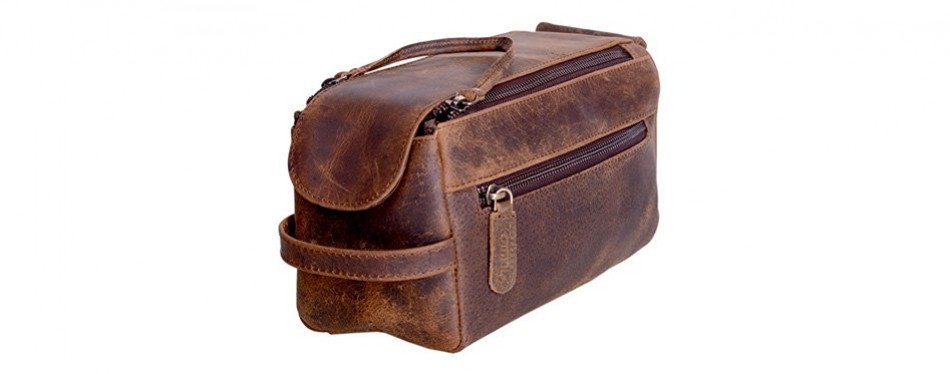 buffalo leather dopp kit