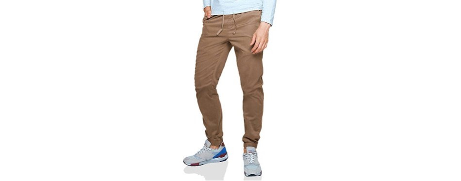 match men's chino jogger pants