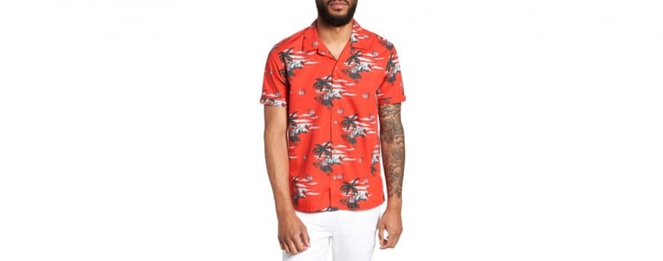 slim fit hawaiian shirts uk